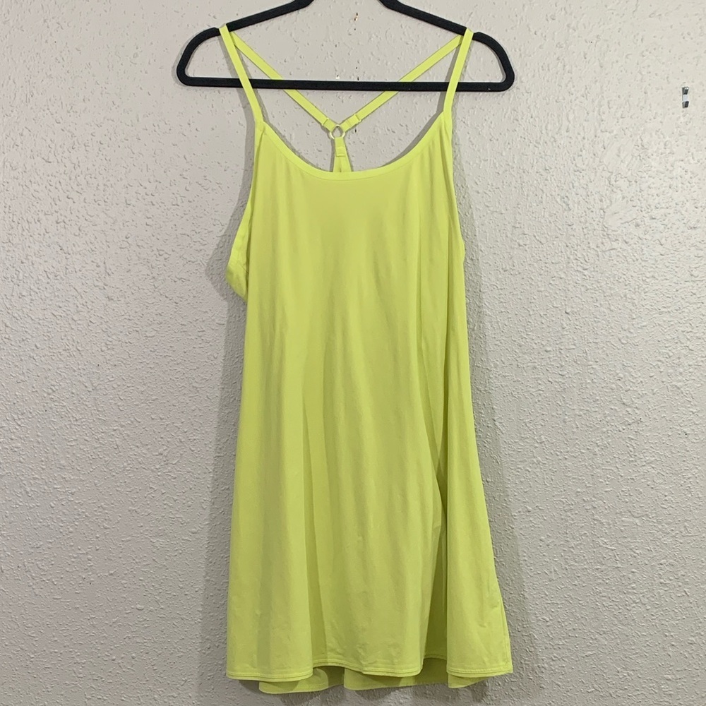 Outdoor Voices “The Exercise Dress” Citron Green/Yellow size XL